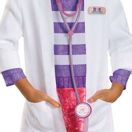 Deluxe Doc McStuffins Kids Costume w/ Stethoscope