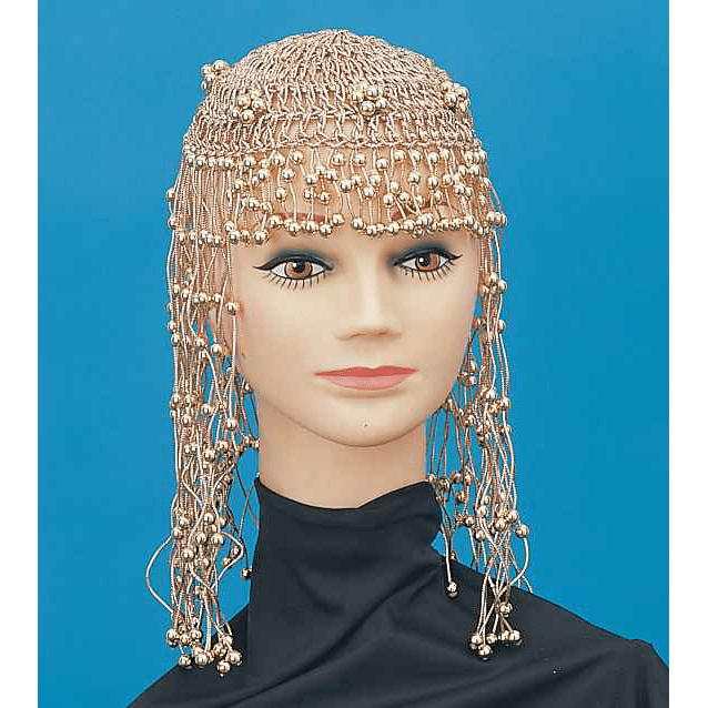 Gold Beaded Cleopatra Headpiece AbracadabraNYC Gold Beaded Cleopatra Headpiece AbracadabraNYC