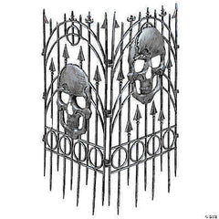 Silver Skull Decorated Fence