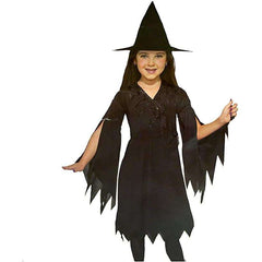 Simple Black Witch Child Costume