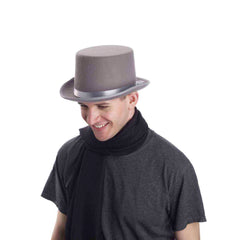Grey Deluxe Adult Top Hat