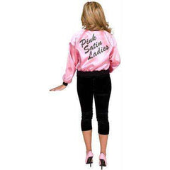 Grease Pink Satin Adult Plus Size Jacket