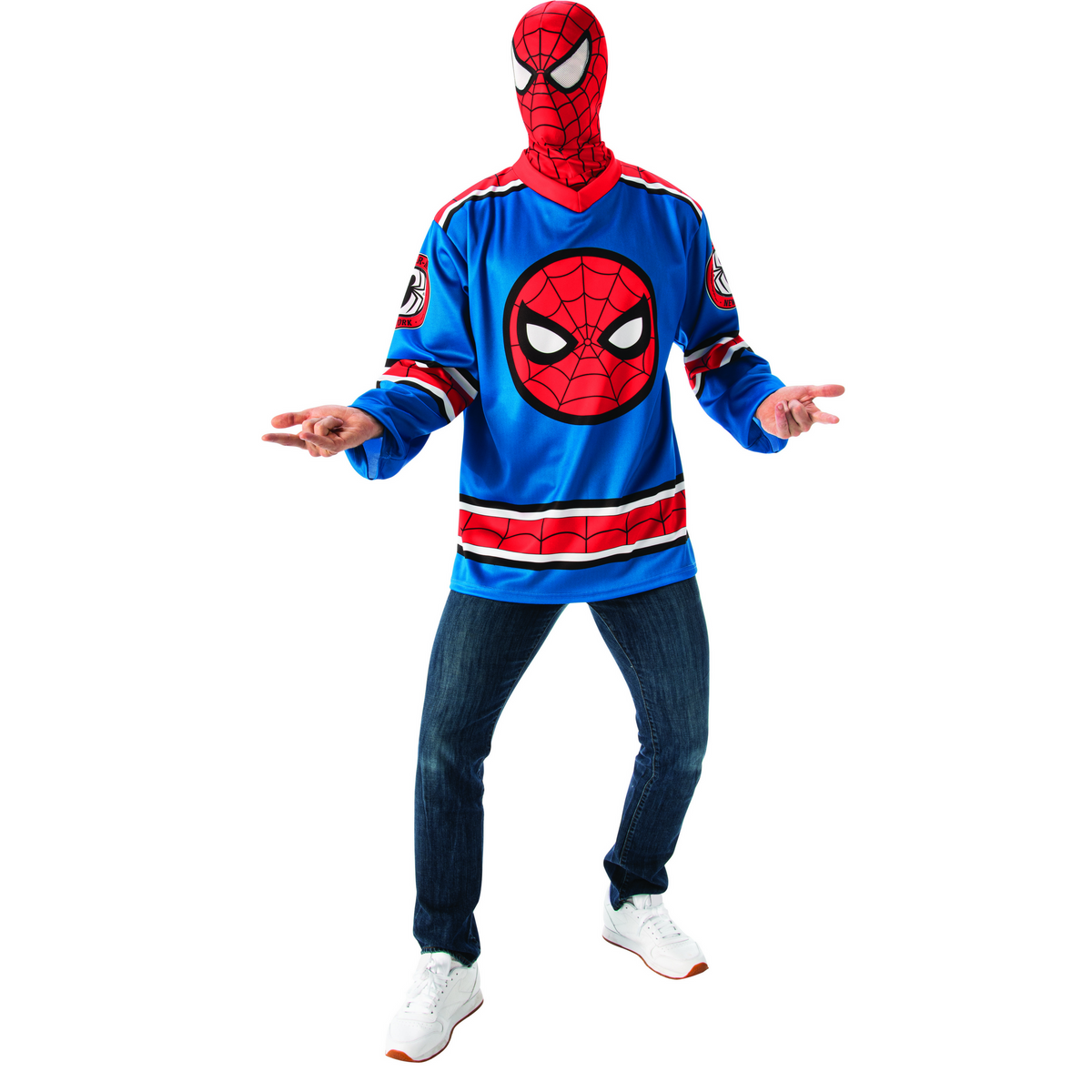 Marvel Universe Spider-Man Adult Costume Jersey Top & Mask