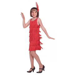 Red Flapper Dress Child Costume
