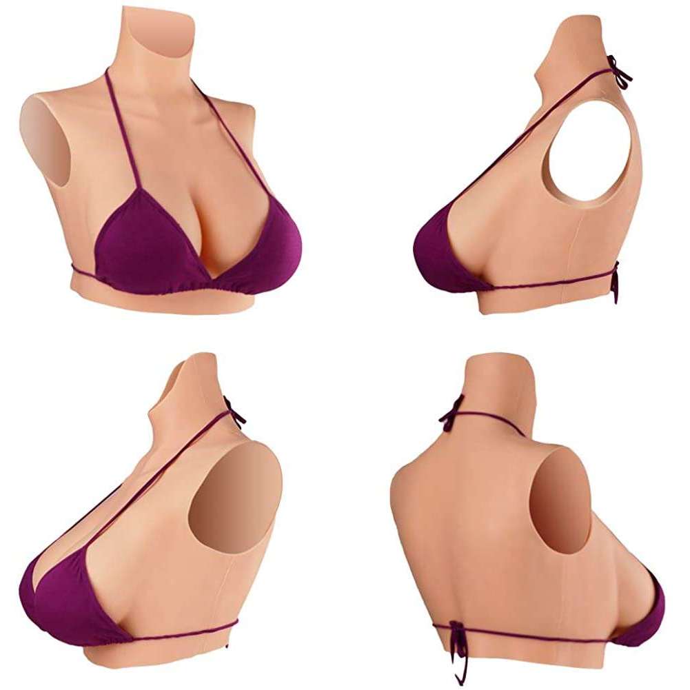 Tgirl Silicone Headwear Headgear With Boobs Artificial Breast Forms Face  Cosplay