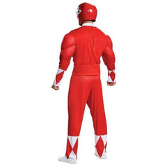 Classic Power Ranger Red Ranger Muscle Adult Costume