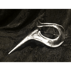Silver Malfolletto Leather Mask
