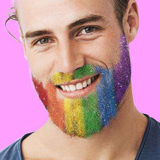 Beard Dazzled Biodegradable Rainbow Beard Glitter