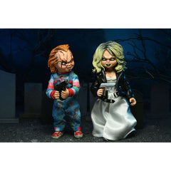 Bride of Chucky: 8″ Scale Chucky & Tiffany Collectible Clothed Figure 2 Pack
