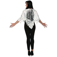 White Bones Poncho Easy Halloween Costume
