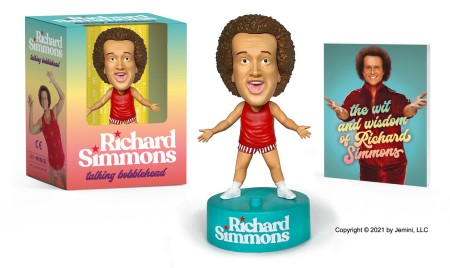 Richard Simmons Mini Talking Bobble Head w/ Photo Booklet