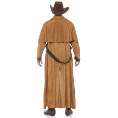 Faux Suede Western Cowboy Coat