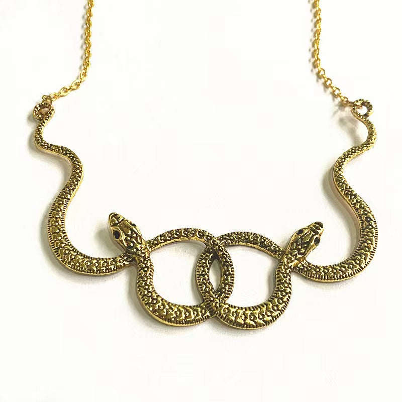 Twin Snake Necklace