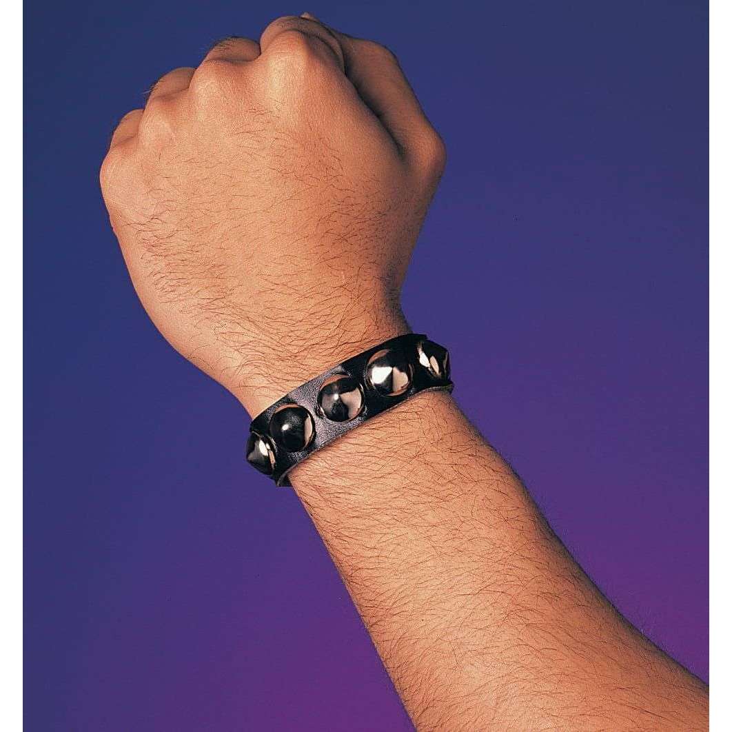 80s Singular Rocker's Studded Wristband