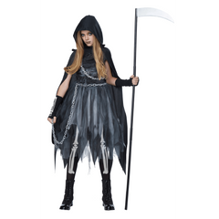 Deluxe Raging Reaper Girl Kids Costume