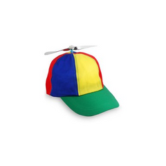 Multicolored Propeller Hat with Bill
