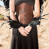 Black Feather Flair Cuffs