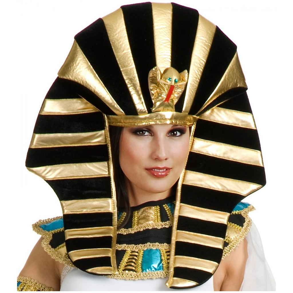 Black & Gold Egyptian Fabric Headpiece