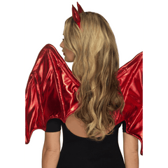 Metallic Red  Devil Kit w/ Red Wings & Horns
