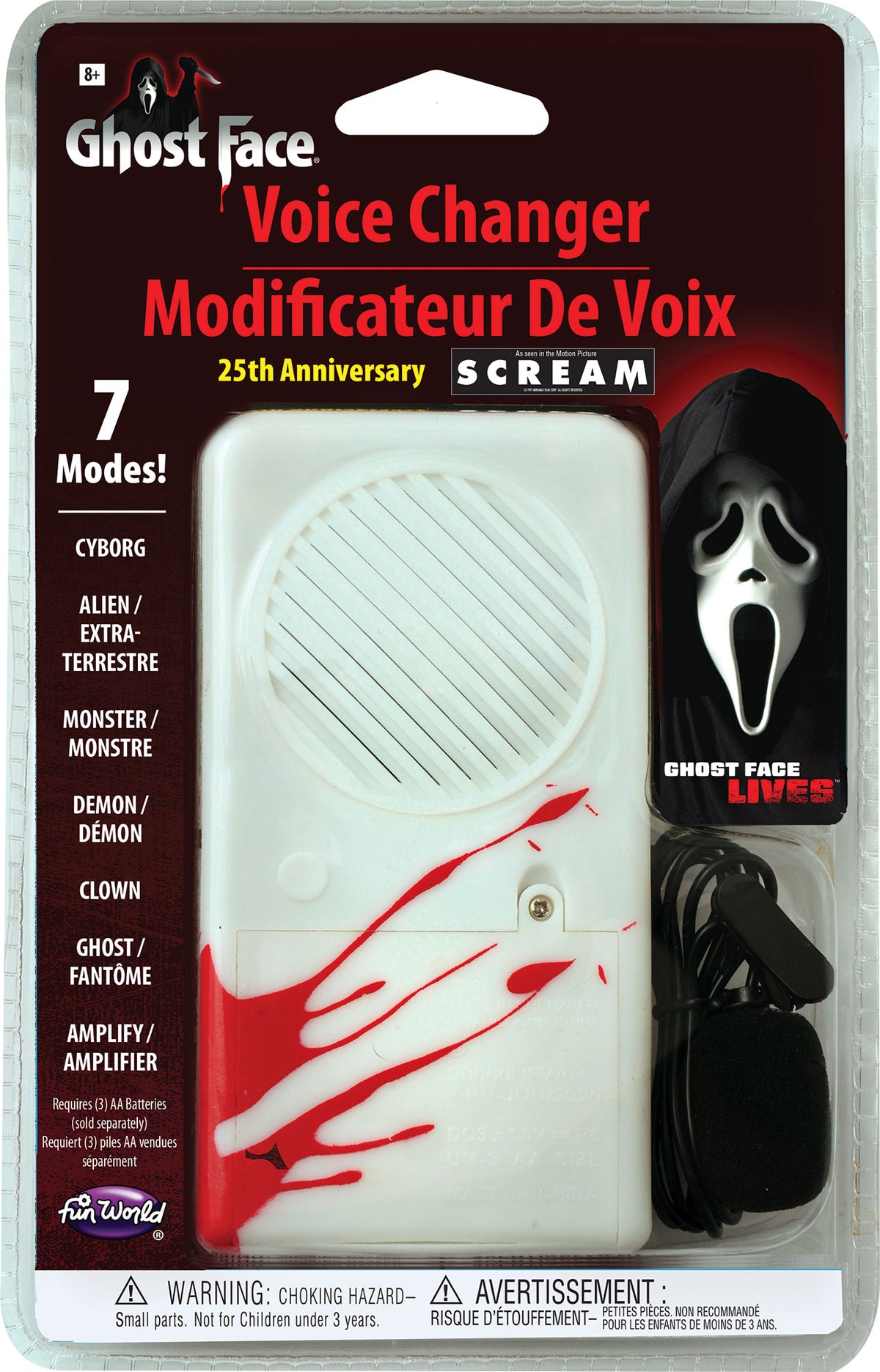 Scream 25th Anniversary Deluxe Ghostface Voice Changer