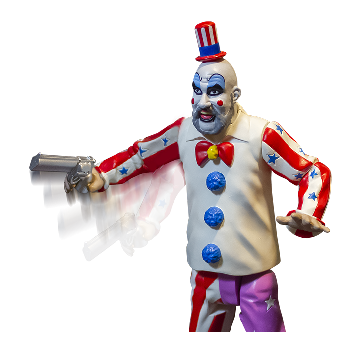 House of 1000 Corpses Finger Lickin' Pistol Whippin' Captain Spaulding 5" Collectible Action Figure