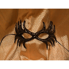 Black and Gold Silver Mesmer Leather Mask