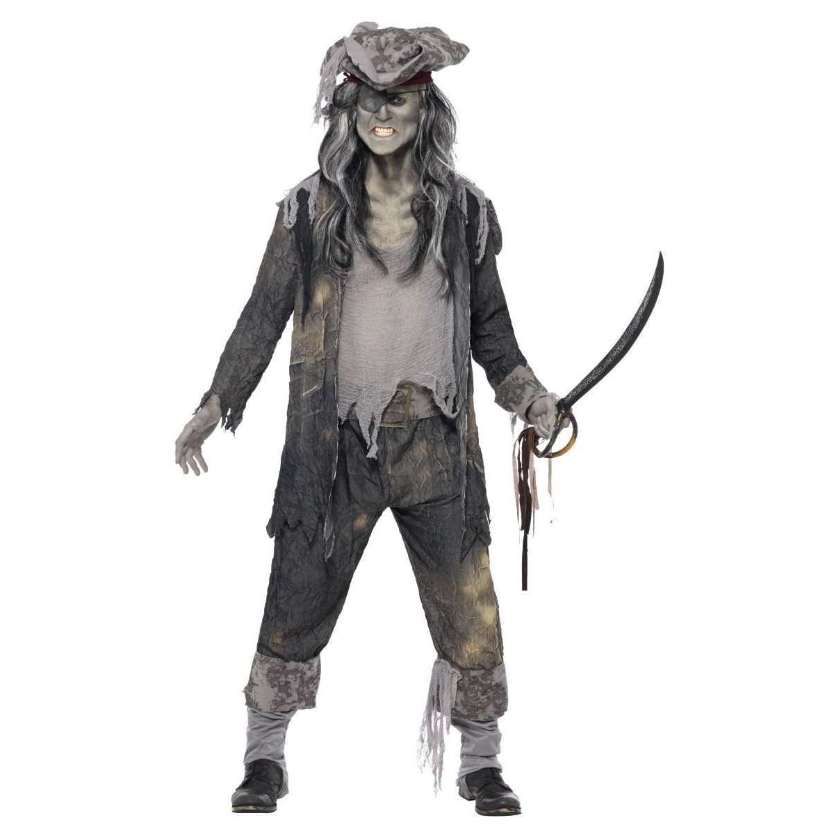 Deluxe Ghost Ship Pirate Ghoul Men's Costume