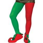 Red & Green Unisex Christmas Tights