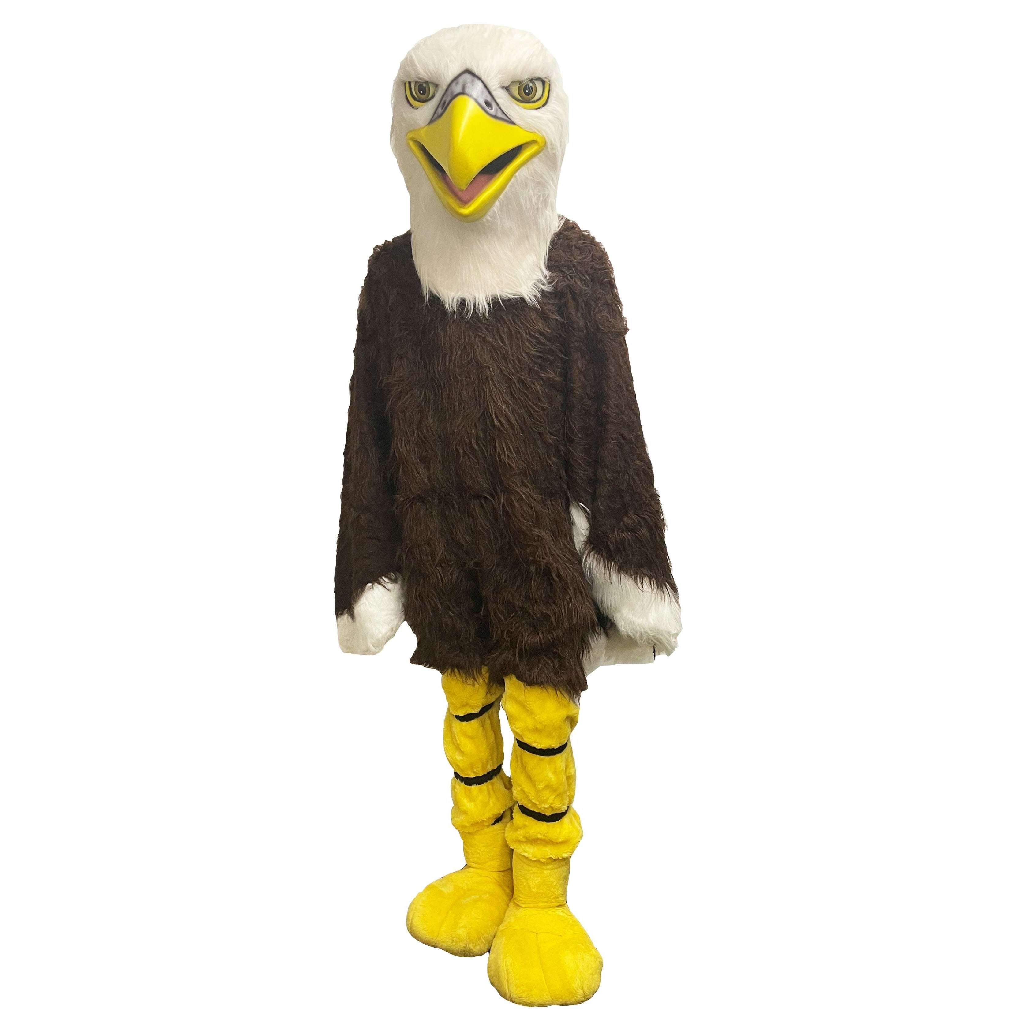 Eagle Costume Hood Accessory | Adult | Unisex | Brown/White/Yellow | One-Size | Fun Costumes