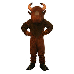 Brown Bison Mascot Adult Costume