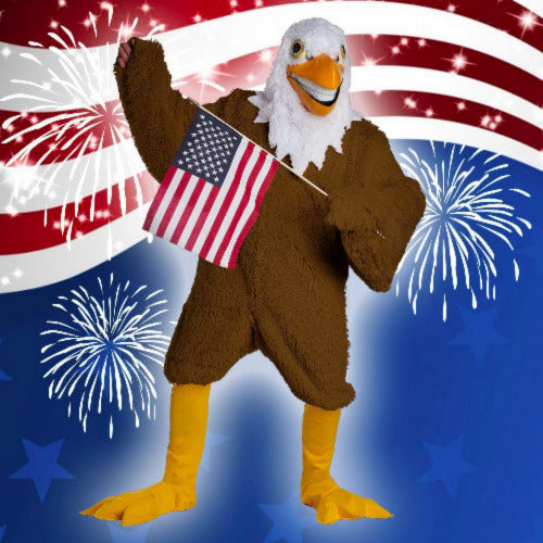 American Pride Eagle Maniac Adult Mascot Costume – AbracadabraNYC