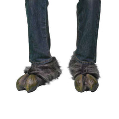 Hooves with Hair (Gray) Shoe Covers