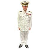 Production Quality USN Navy Admiral Adult Uniform Costume