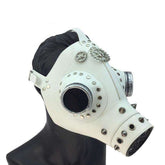 Plague Doctor White Leather Gas Mask