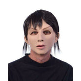 Alex Intimidating Humanoid Black Hair Super Soft Latex Mask