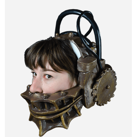 Xcoser 1:1 Reverse Bear Trap Helmet – SAW Cosplay Prop – Resin Mask Adult Wearable