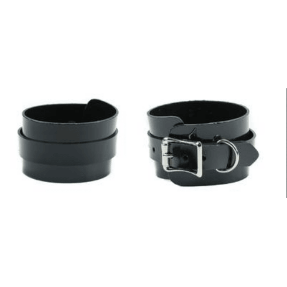 Black Vinyl D-Ring Bracelet