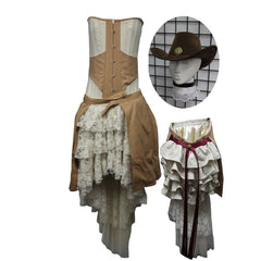Rodeo Cowgirl Adult Costume w/ Customized Hat