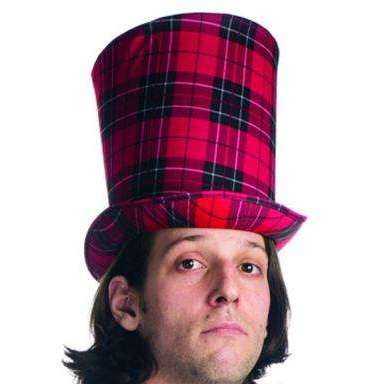 New York Gangster Plaid Top Hat