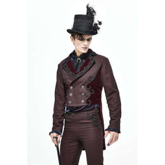 Fancy Victorian Burgundy Tailcoat