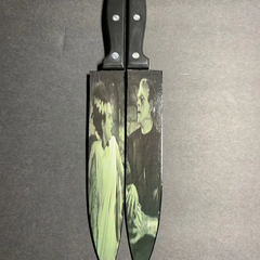 The Bride of Frankenstein Two Knife Set with Stand