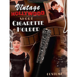 Vintage Black & Silver Hollywood Cigarette Holder