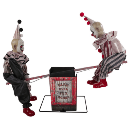 See Saw Clowns Musical Animated Prop Decoration