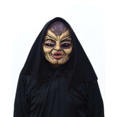 Cassiopeia Queen Alien Green Latex Mask with Black Eyes