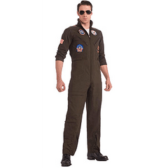 Top Gun Jumpsuit Men's Plus Size Costume