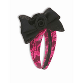 Black Lace Bow Headband