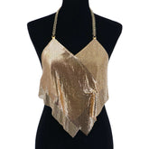 Rhinestone Halter Top