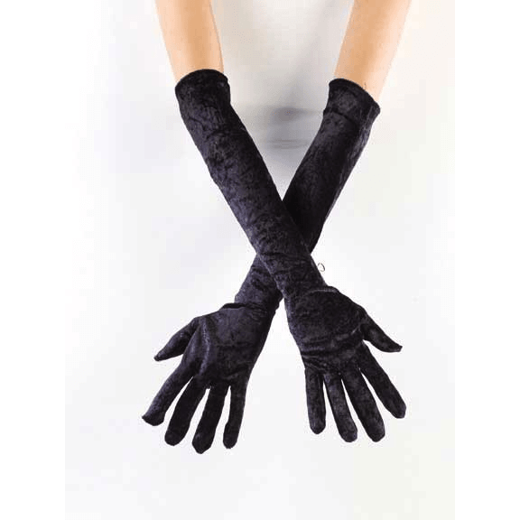 Elegant Long Velvet Gloves