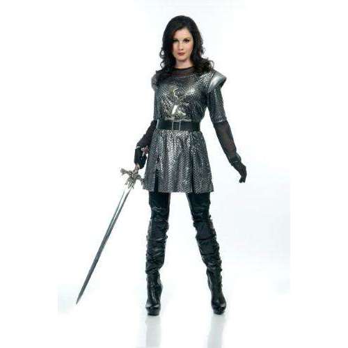 Female Knight Faux Chainmail Adult Costume – AbracadabraNYC