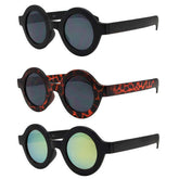 Round Revo Dark Lens Sunglasses